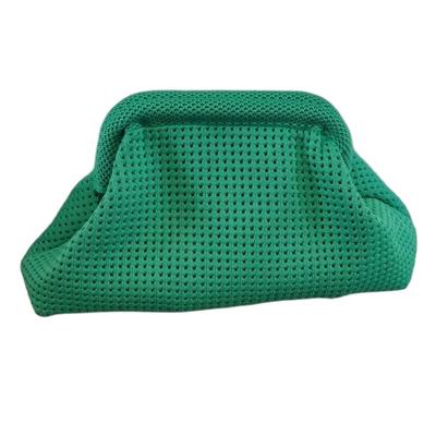 Polyester Sommer Strand Clutch Tasche Weiche Elastische Hohlgestrickte Tasche Große Kapazität Atmungsaktive Knödel Clutch für Damen