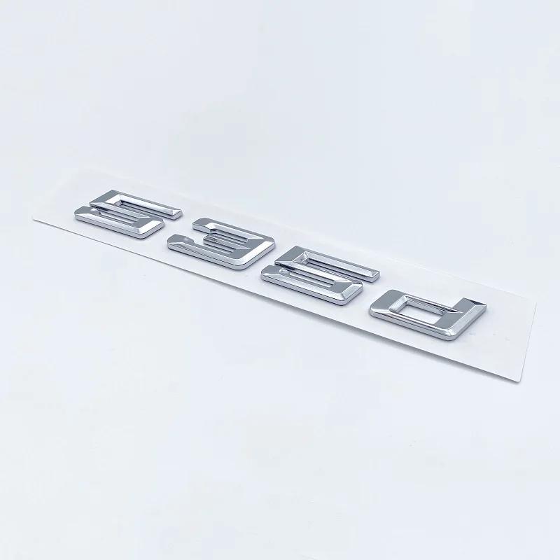 3D New Font Numbers Letters for BMW 5Series E39 E60 E61 F10 F1 520d 523d 525d 530d 535d 540d ABS Emblem G30 Car Trunk Sticker