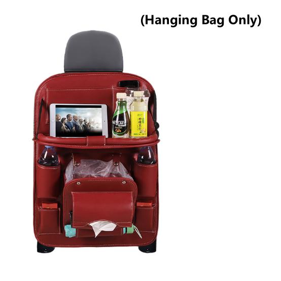 Multifunctional Car Trunk Hanging Bag Seat Back Organizer With Dining Table Tray Interior Accessories For Garbage And Storage