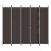 VidaXL Cloison de Séparation 5 Panneaux Séparateur de Pièce Pliable Diviseur Écran d'Intimité Paravent Décoration Salon 350203