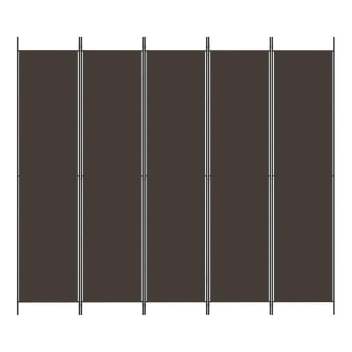 VidaXL Cloison de Séparation 5 Panneaux Séparateur de Pièce Pliable Diviseur Écran d'Intimité Paravent Décoration Salon 350203