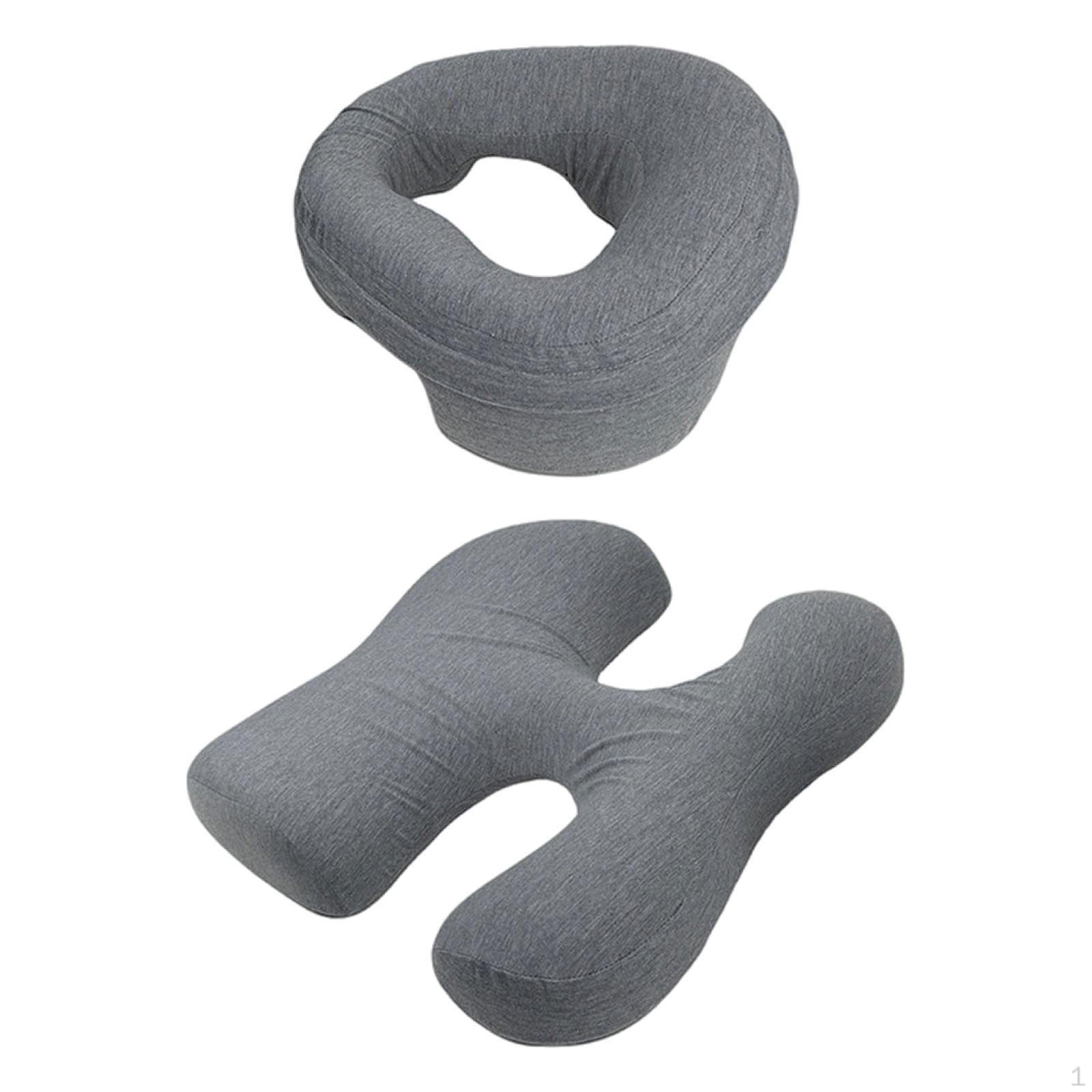 2Pcs Massage Face Down Pillow Salon Cradle Memory Foam Soft Prone Sleeping Stomach