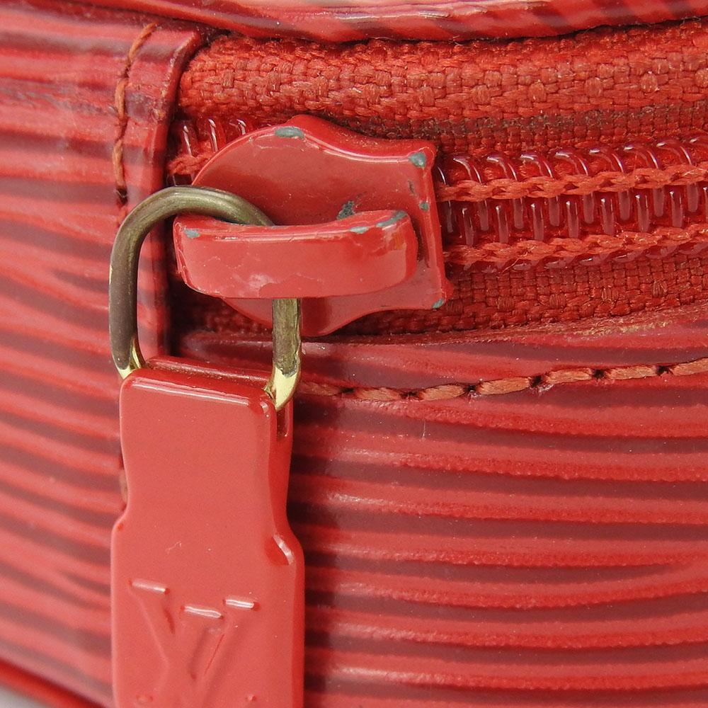 Used LOUIS VUITTON Accessory pouch Ecran Bijoux M48227 Epi Leather Castilian red Red accessory case