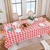 1/3pcs Disposable Checkered Tablecloth Plastic Rectangle Party Table Cover Picnic