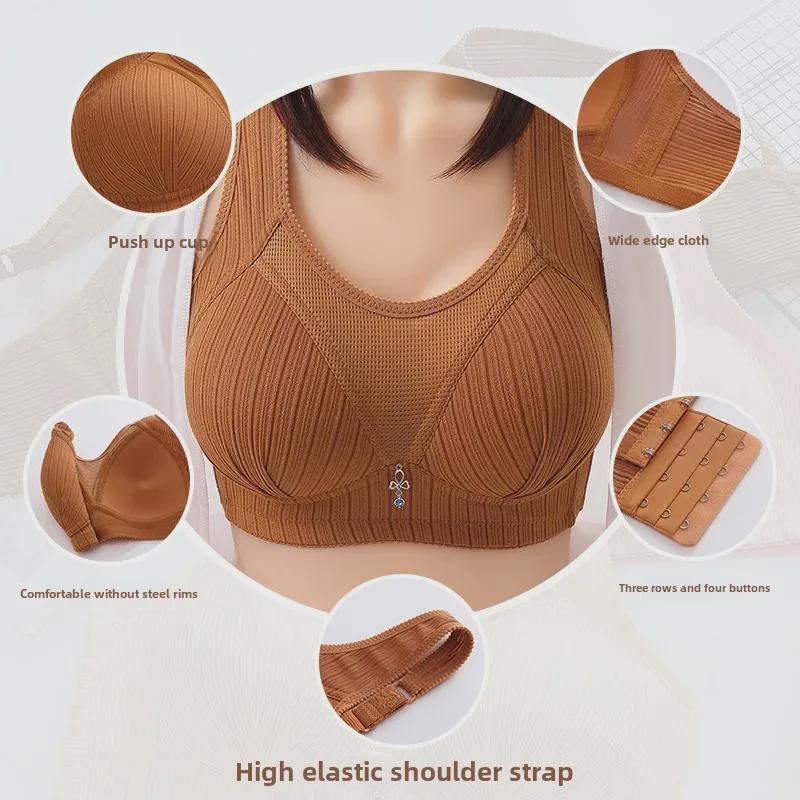 Large Thin Non-Magnetic Tube Top Bra with Upper Support for Large Chest
