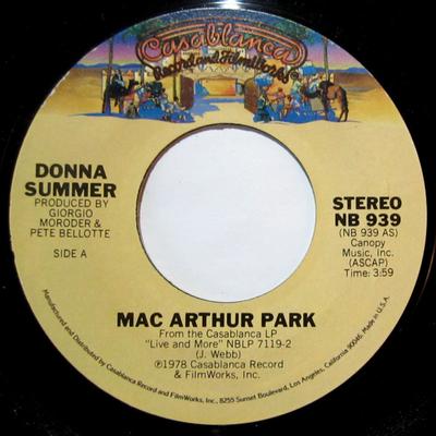 7inch Record DONNA SUMMER - Mac Arthur Park NB939 Casablanca 1978 US Dance & Electronica Used