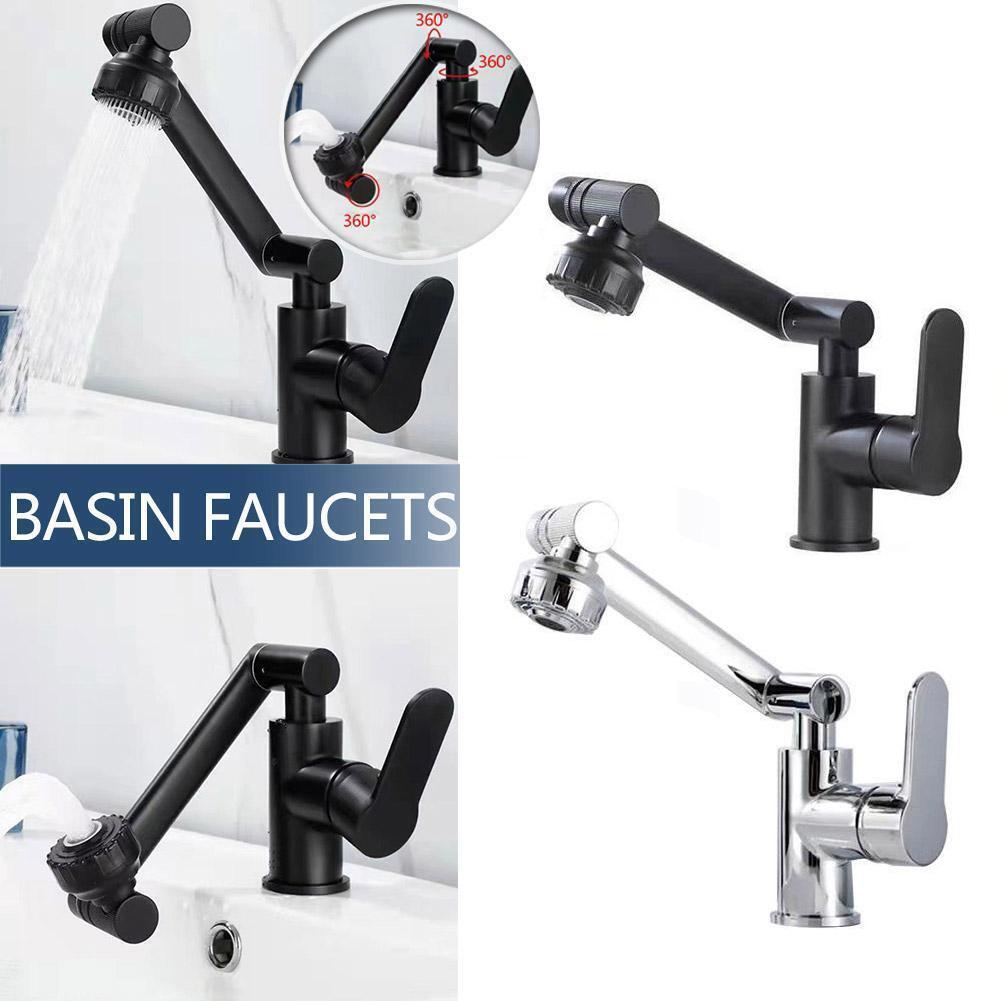 1080 Degree Swivel Mixer Tap Hot Cold Water Kitchen Bathroom Tap