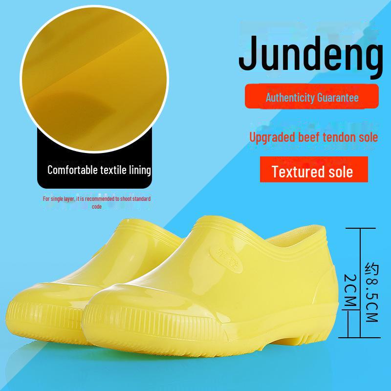 Tendon Sole Unisex White Waterproof Non-Slip Rubber Hygiene Boots for Medium and High Food Safety and Farm Work.