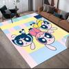 The Powerpuff Girls Characters Anti-slip Rug, Rectangular Carpet for Bedroom, Sofa and Game Zone