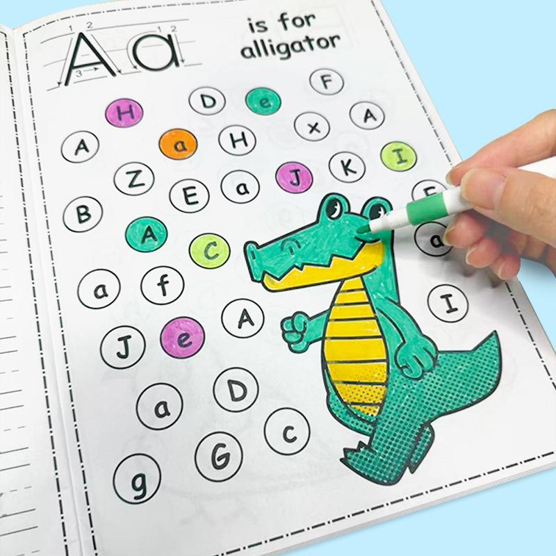 English Alphabet Cognitive Coloring Book for Kids – Upper & Lowercase Letters