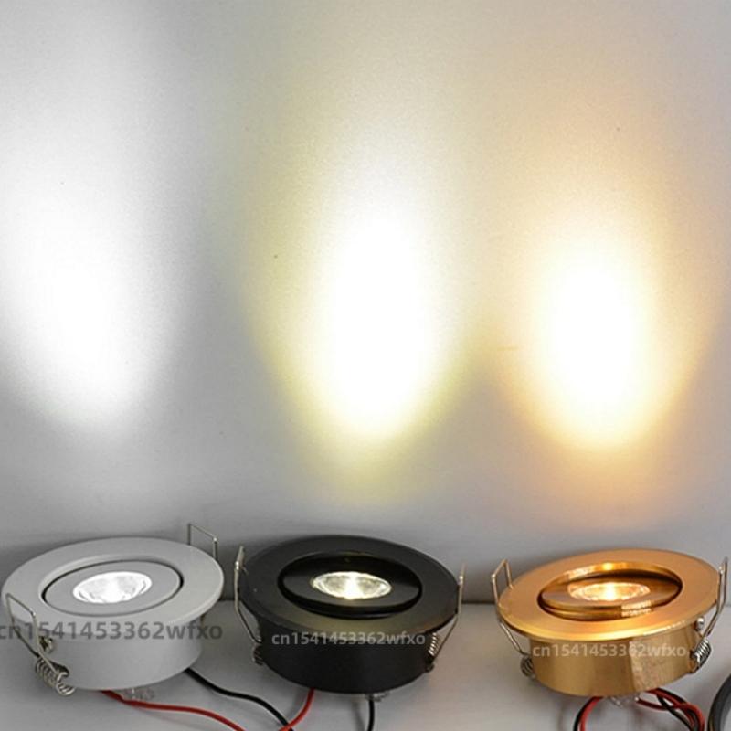 Dimmable LED New Mini Downlights 1W/3W Spotlights Embedded Sky Lights AC85-265V Seiko Aluminum Home Commercial Lighting