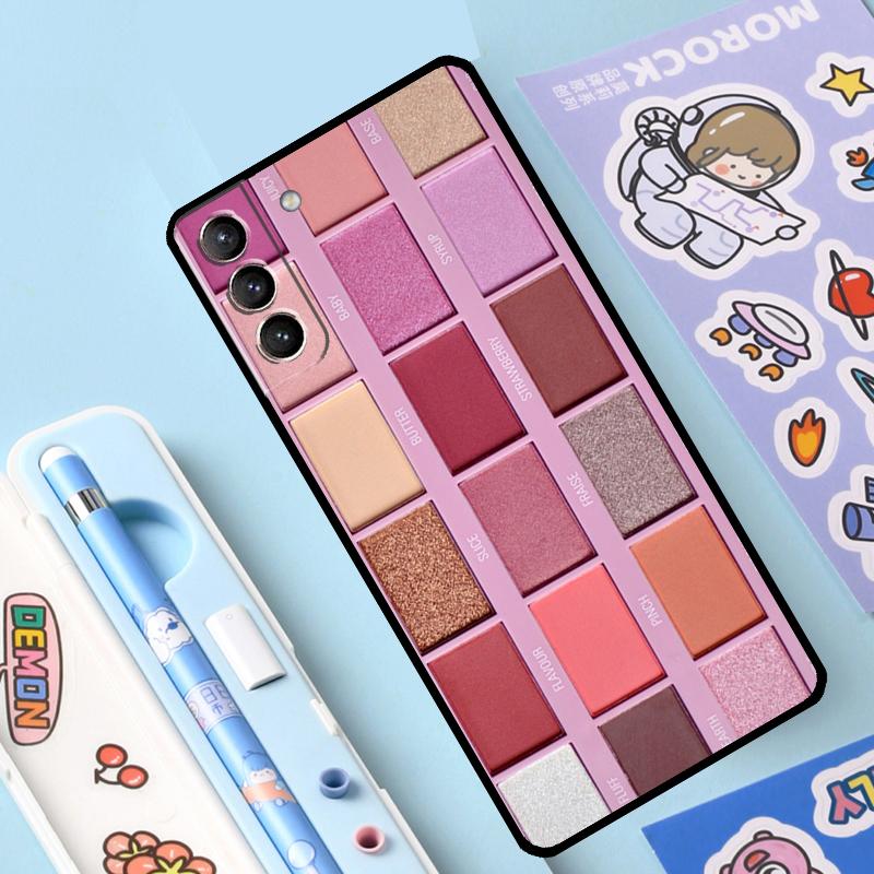 Makeup Eyeshadow Palette Cover For Samsung Galaxy S23 S21 FE S20 FE S22 Plus Note 20 Ultra Note 10 S8 S9 S10 Plus Case