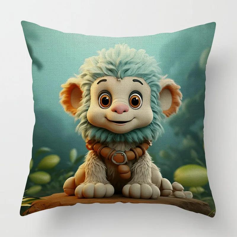 

Cute Cartoon Panda Linen pillowcase - Soft & Comfortable, Perfect for Kids Room Decor, Ideal Gift for Panda Lovers 40cmx40cm