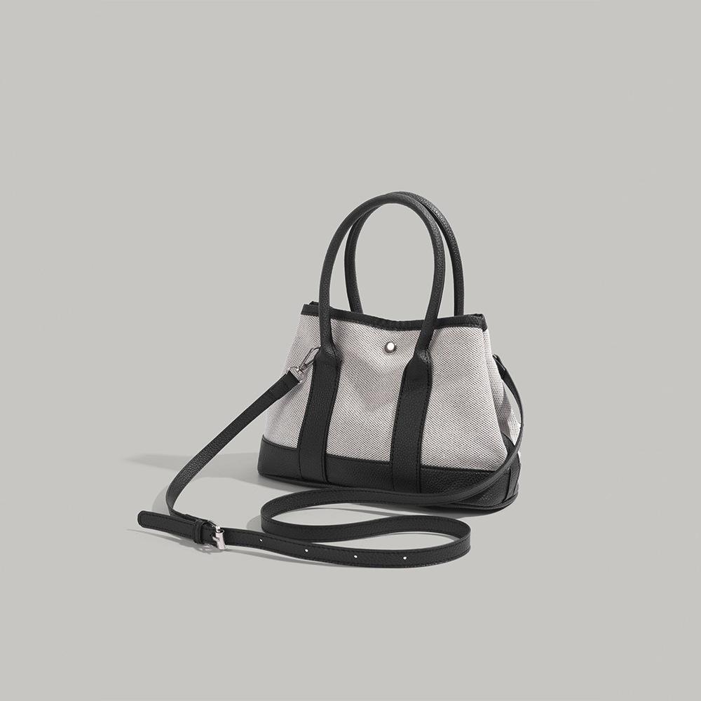 Cross-border 2025 new niche design patchwork handbag, fashionable and versatile, large-capacity commuter shoulder and crossbody bag, trendy
