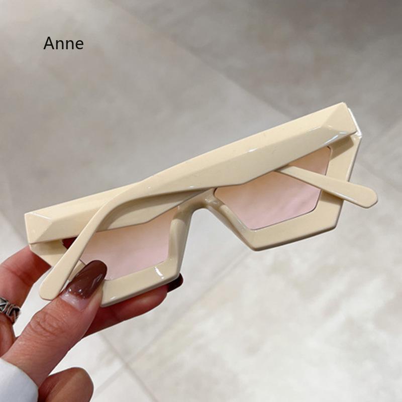 Vintage Cat Eye Sunglasses New Fashion Oversized Thick Frame Gradient Men Women Shades Trendy  Design UV400 Eyewear