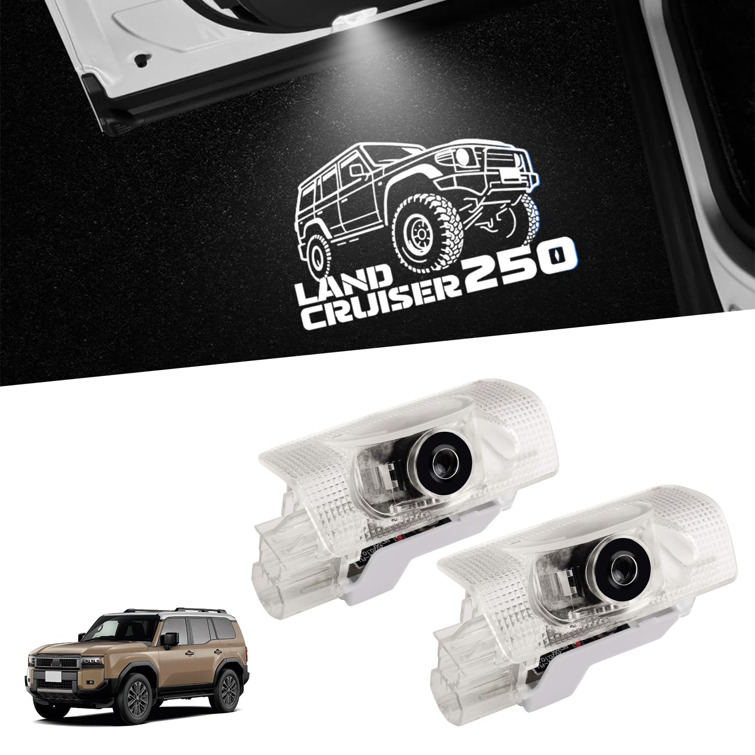 

Virauto Подсветка салона Toyota Land Cruiser 250, светодиодная с лазерным логотипом, комплектация TRJ250W/GDJ 250W белый