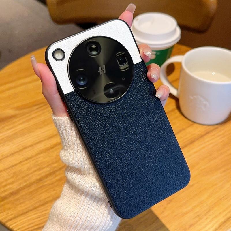 Pebbled Leather Lens Heightened Protective Lens Phone Case For OPPO Find X8 Ultra X8s + X8 Pro X8S Camera Protection Cover OPPO Find X8 Pro
