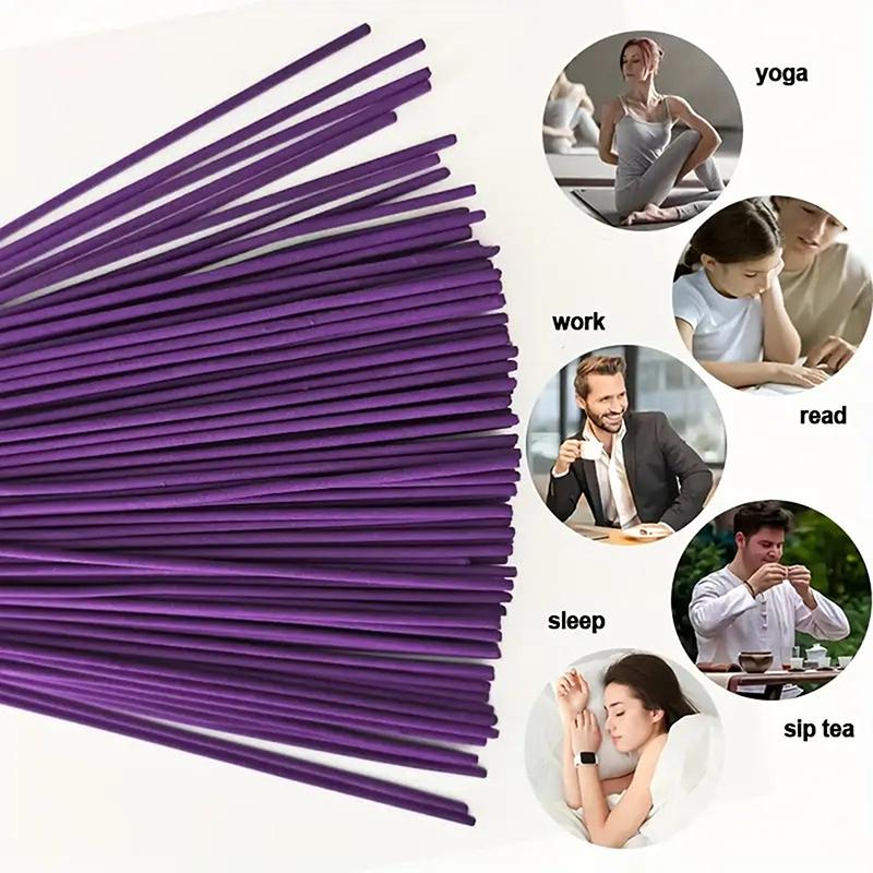 Lavender Aromatherapy Wood Sticks, 8.66 Inches, Home Decoration, El and Spa Atmosphere, Perfect Choice for Holiday Gifts