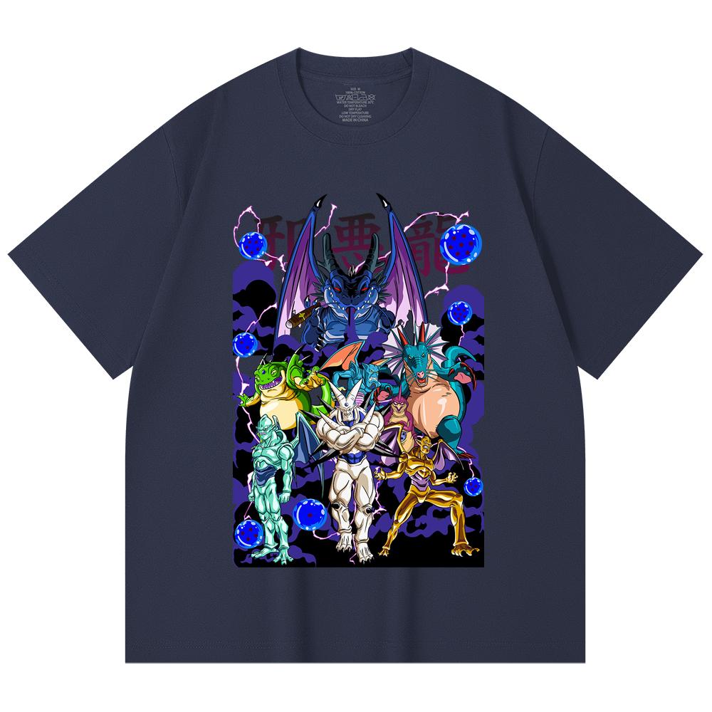 230 Gsm 100% Cotton Dragon Ball V38 Dragons Print Unisex Heavy Cotton T Shirt