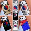 South Korea Flag Phone Case for iPhone 17ProMax 12 13 14 15 16e 17 Pro Max Plus Air Cover