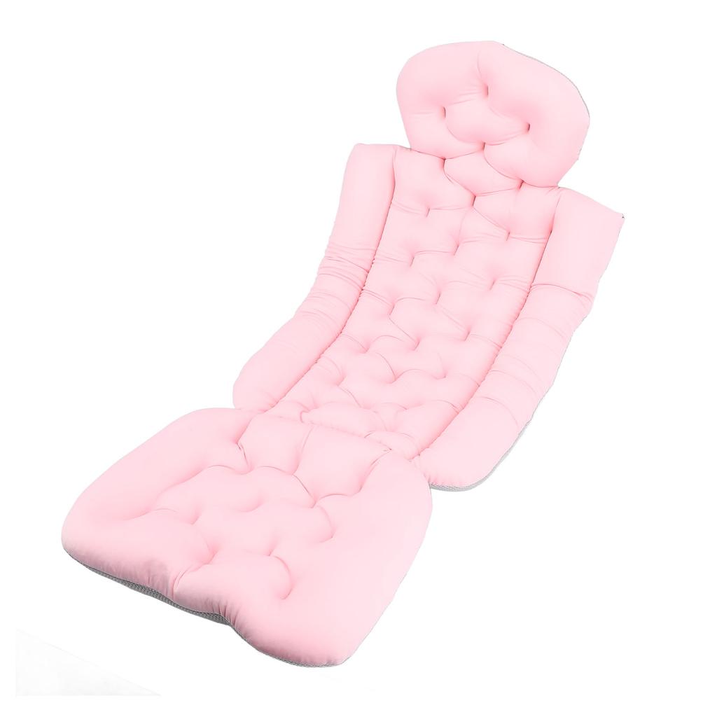 Full Body Bath Pillow Non Slip Suction Cup Fixing Bath Headrest Neck Shoulder Support Pillow