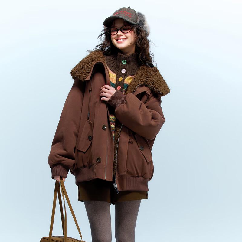 Sancai Reversible Faux Fur Hooded Coat