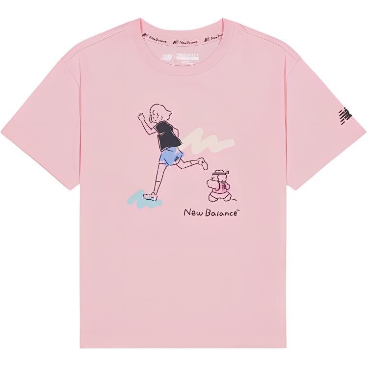 New Balance T Shirt Pink Children Aged 3 7 Years Old 7EE2V013-PK 110