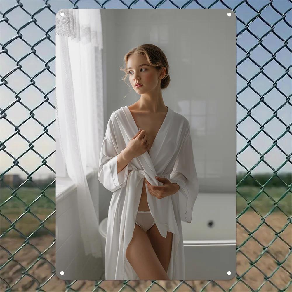 Room Decor A Single Aluminum  Sign Wall Decoration, Featuring a Vintage Style Art Poster, Suitable for Room Decor, Humorous G