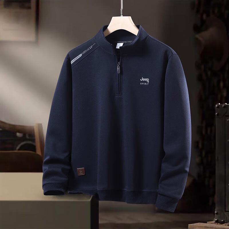

JEEP SPIRIT Men s Autumn/Winter Crew Neck Sweatshirt 4XL