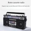 919 Multifunktions-Rekorder Retro-Kassettenradio Tragbar Vierband Studentenkassette Bluetooth USB-Stick SD