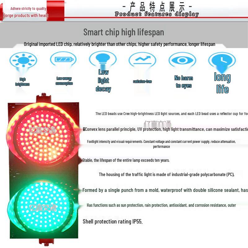 200 Type Red/Green Full Screen Traffic Signal & Road Barrier Indicator for Car Wash Machines