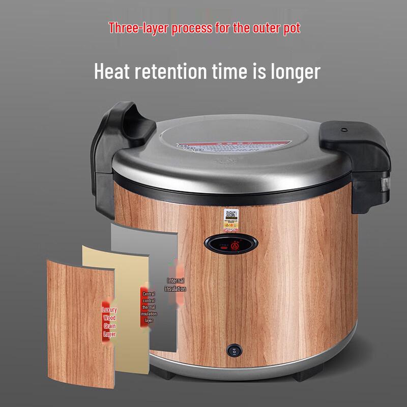 TRIANGLE Commercial 25L Stainless Steel Heated Insulated Food Warmer