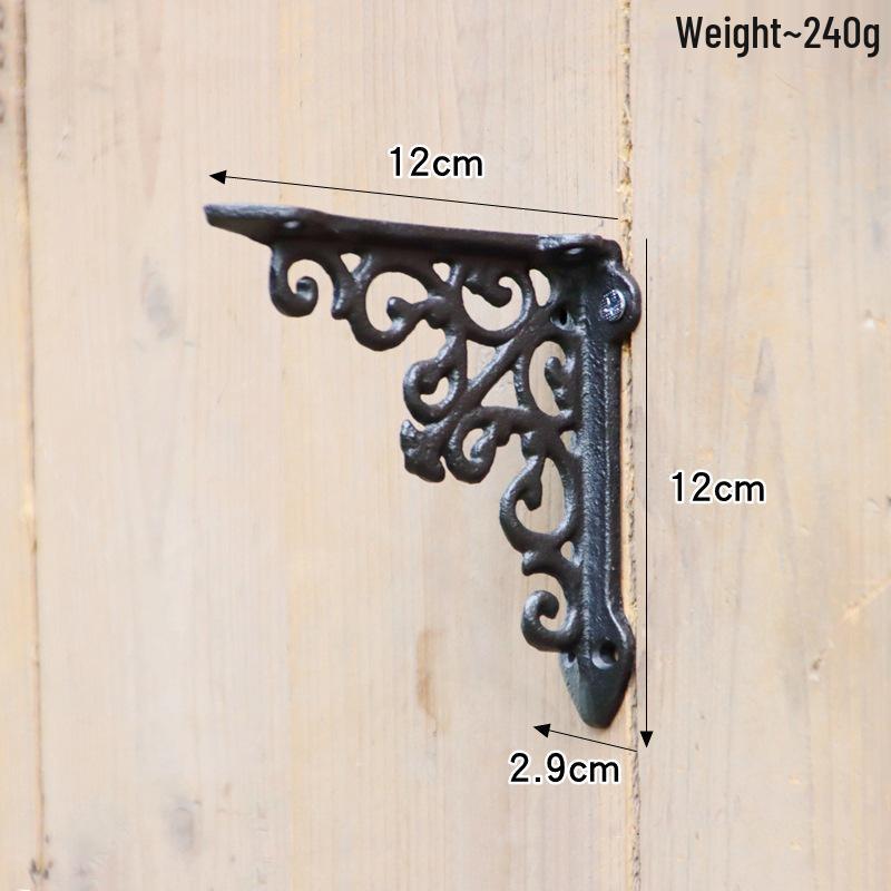 Retro Triangle Cast Iron Roman Column Wall Shelf Bracket