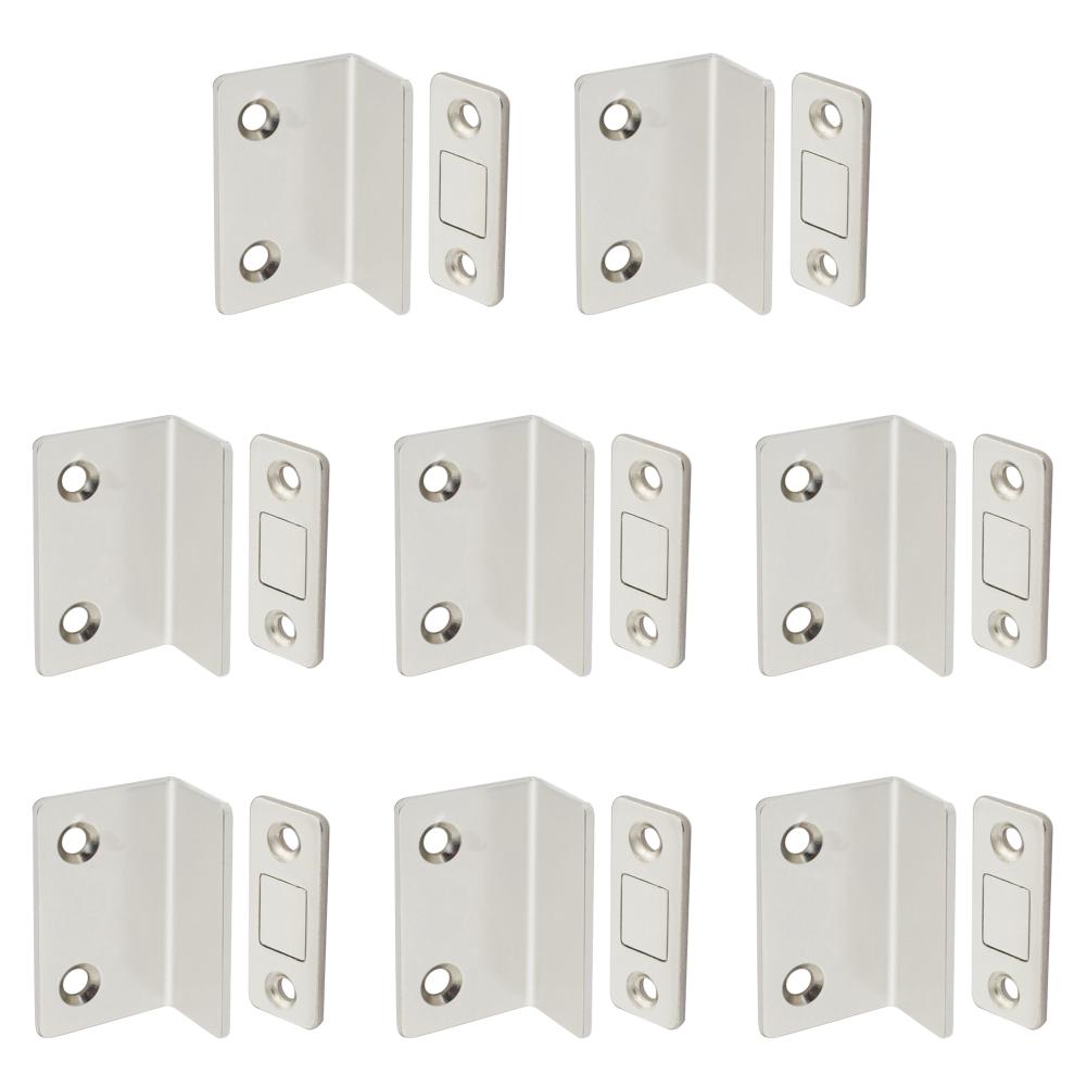 Punch Free Closet Door Closer Strong Magnetic L-shaped Door Touch Magnetic Suction Invisible Anti Collision Furniture Hardware