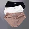 Buy 2 Take 1 FINETOO Seamless Panties for Women M-XL Low Waist Briefs Ladies Soft Lingerie Sexy Wavy Edge Underpants Women's Underwear