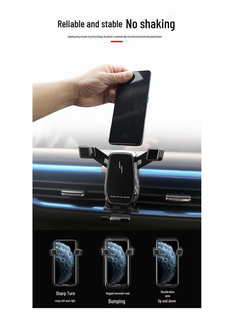 20-22 ORA White Cat Wireless Car Phone Holder with Charging & Navigation