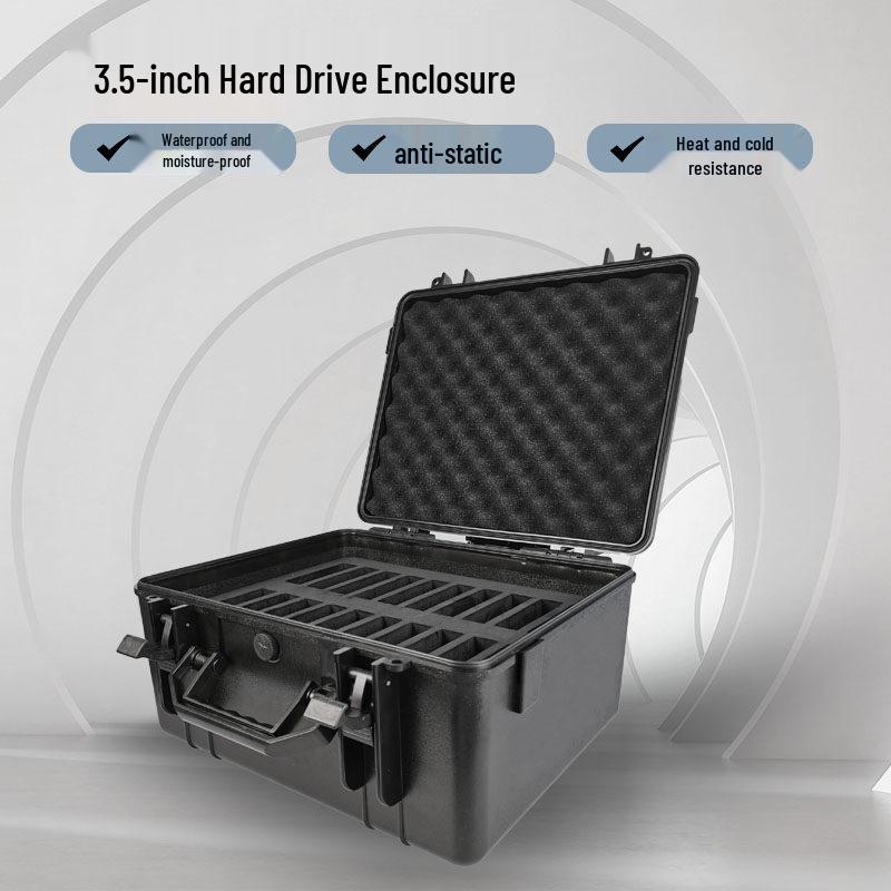 BIAZE 3.5-inch 6-Bay Hard Drive Protective Storage Case