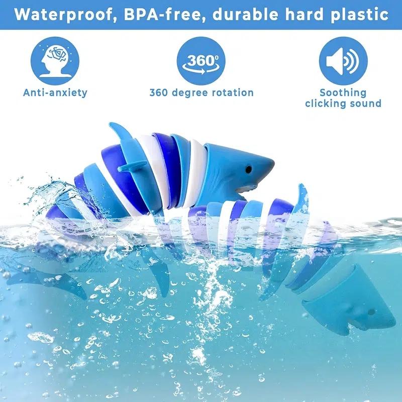 Kloubová hračka do ruky se žraločím stresem, hračka pro smyslové nervy pro dospělé a děti, psací stolní hračka pro úlevu od tlaku a úzkosti