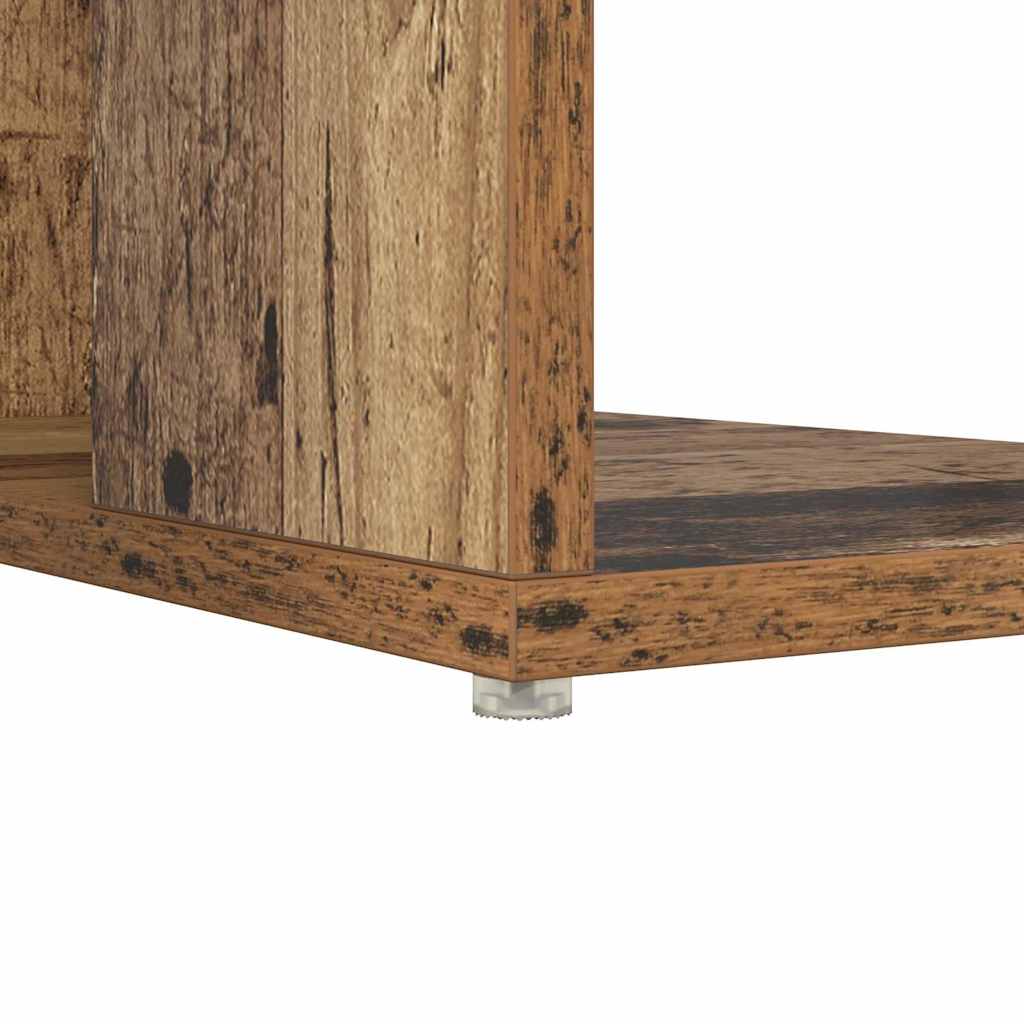 Desk with Shelf Rustic Wood Look 130 x 50.5 x 75 cm Engineered Wood