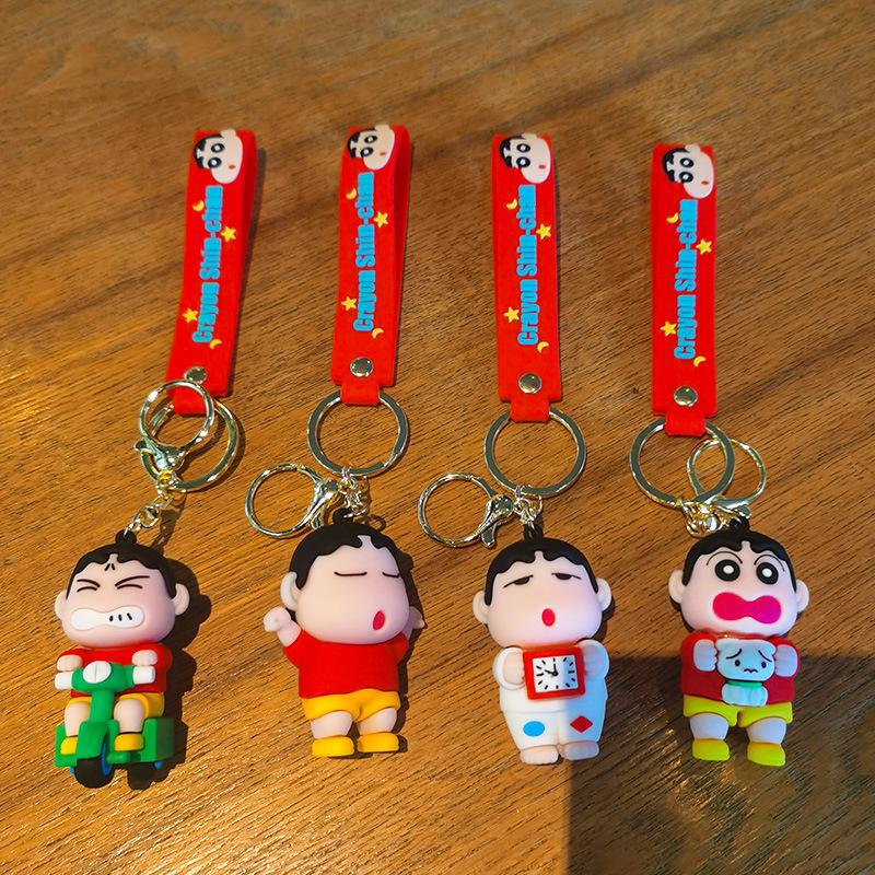New Crayon Shinchan Keychain Cartoon Japanese Anime Cute Couple's Bag Car Keychain Accessory Cute Personalized Gifts Y2k Fashion