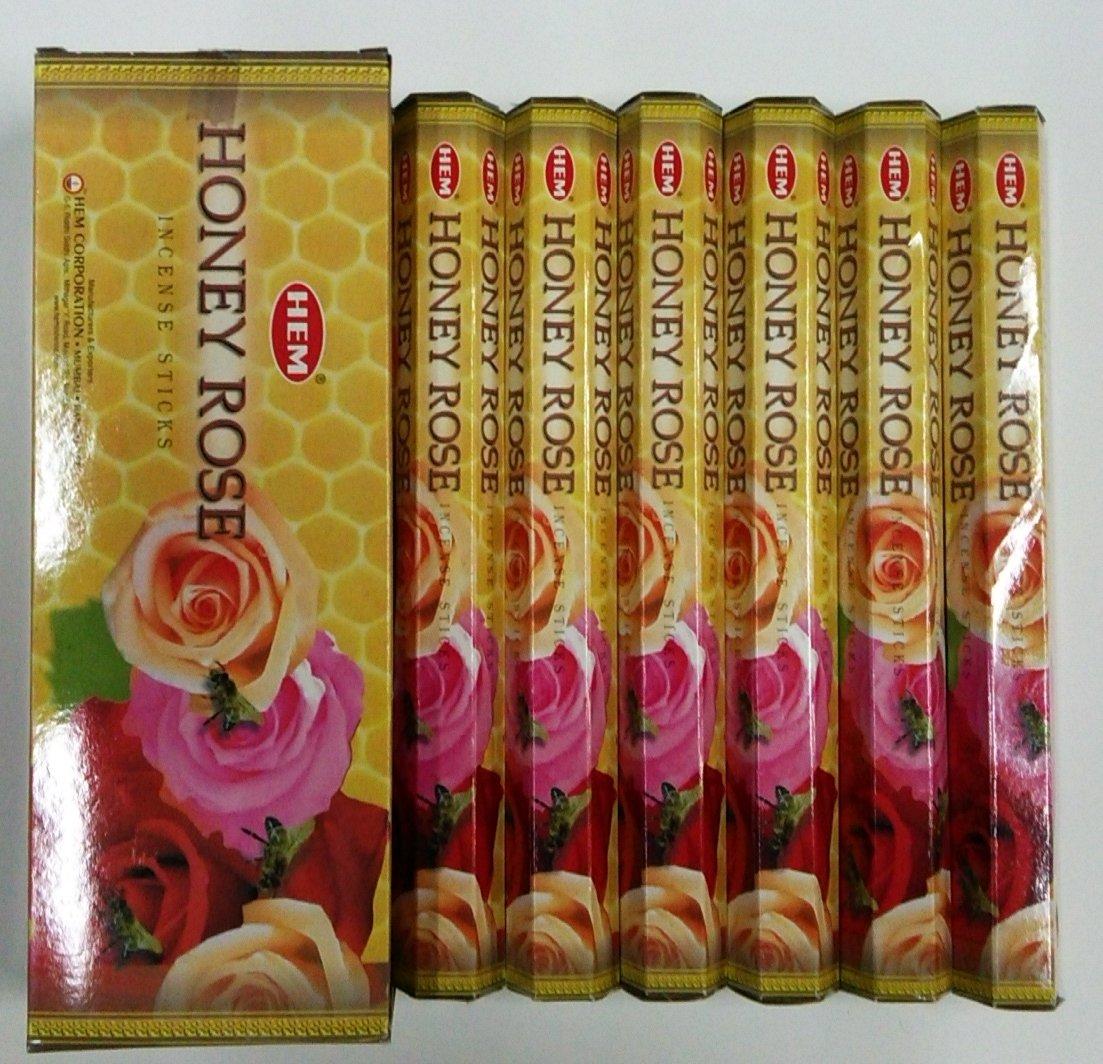 

HEM Incense Stick Hexapack Honey Rose Incense 6 Squares x 6 Boxes HONEY ROSE (20 Pieces) [Product]