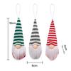 3Pcs Christmas Tree Hanging Gnome Plush Gonk Santa Doll Pendants Xmas Decoration