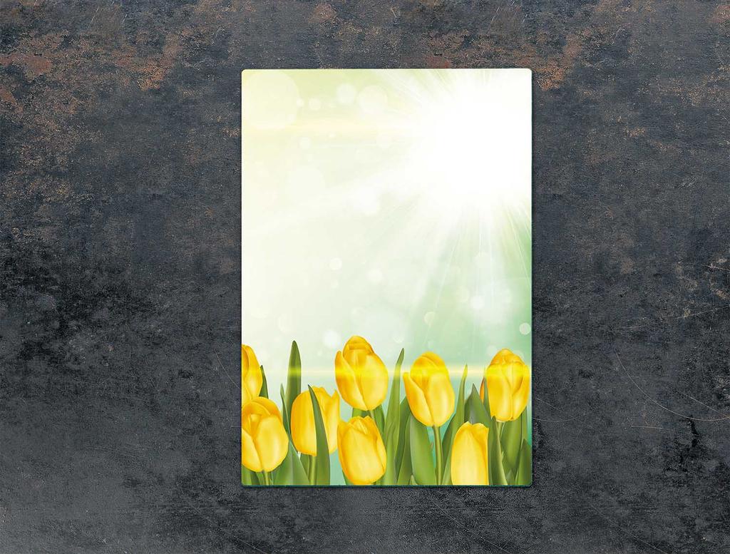 SZKLANA DESKA DO KROJENIA 35x52 TULIPANY