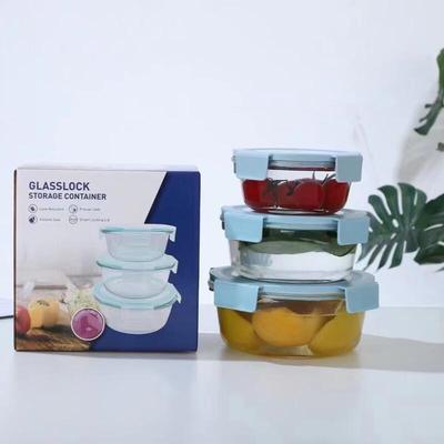 ZISIZ Glass Food Storage Bowl Set