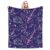 DnD Game Dice Spill Blankets Fleece Spring Autumn Multi-function Super Warm Throw Blanket for Home Travel Plush Thin Quilt