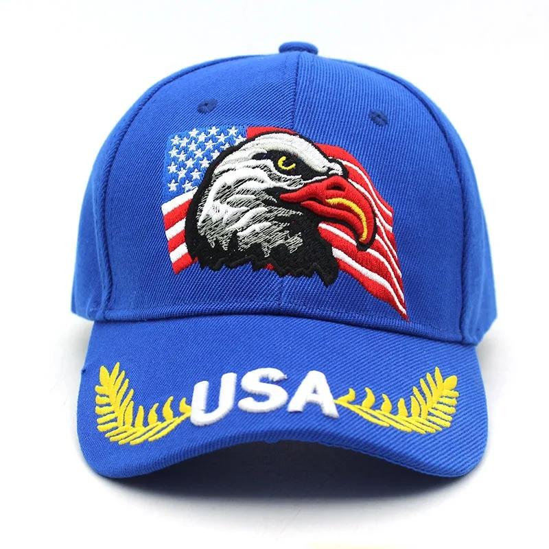 Unisex Baseballkappe 3D USA Adler Stickerei Kappe Herren und Damen Outdoor Sport Hüte