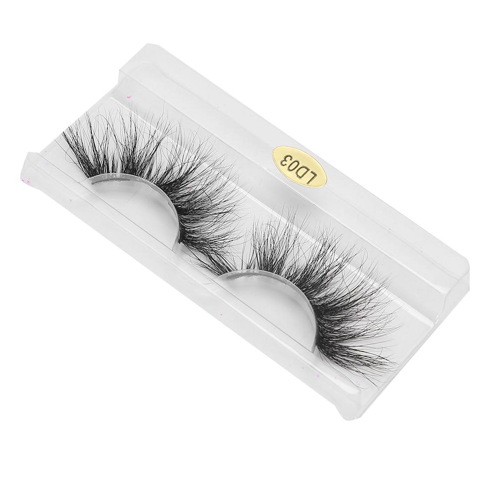 5D 25mm False Eyelashes Makeup Fake Eyelashes Fluffy Curling Long False LashesLD03