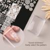 3Pack Transparent Silicone Nail Art Stampers For Precise Pattern Transfer And Easy Alignment