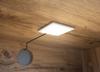 Square LED lighting, 5 points, cold white, with power supply for alcoves and cabinets