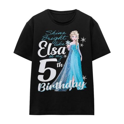Frozen Unisex Adult Bright Like Elsa 5th Birthday T-Shirt